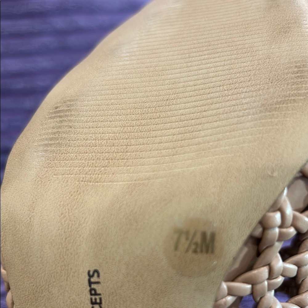 INC International Concepts Tan Mules with Woven Design - Picture 9 of 10
